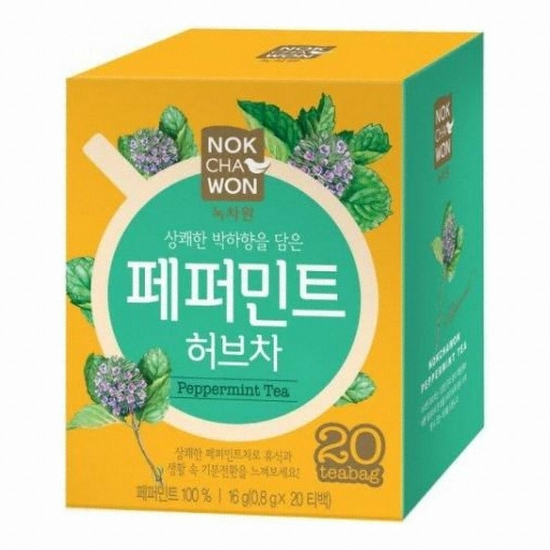 녹차원 페퍼민트 허브차 20T (3개)