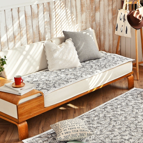 르헤브 이팝 여름 쇼파패드 쿨 시어서커 소파 매트 깔개 커버 2인용