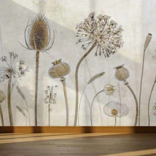 마이월플레이즈 뮤럴 포인트벽지 보테니칼 식물 (1장, 180cm x 1.3m)