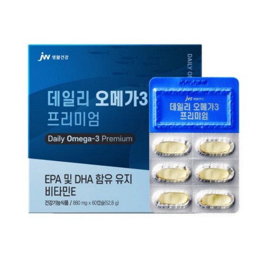 JW생활건강 데일리 오메가3 프리미엄 60캡슐 (6개)