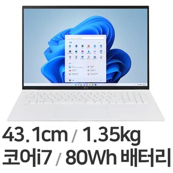 LG전자 2022 그램17(12세대) 17Z90Q-GD79K
