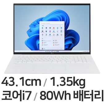 LG전자 2022 <b>그램</b><b>17</b>(12세대) <b>17</b>Z90Q-GD79K