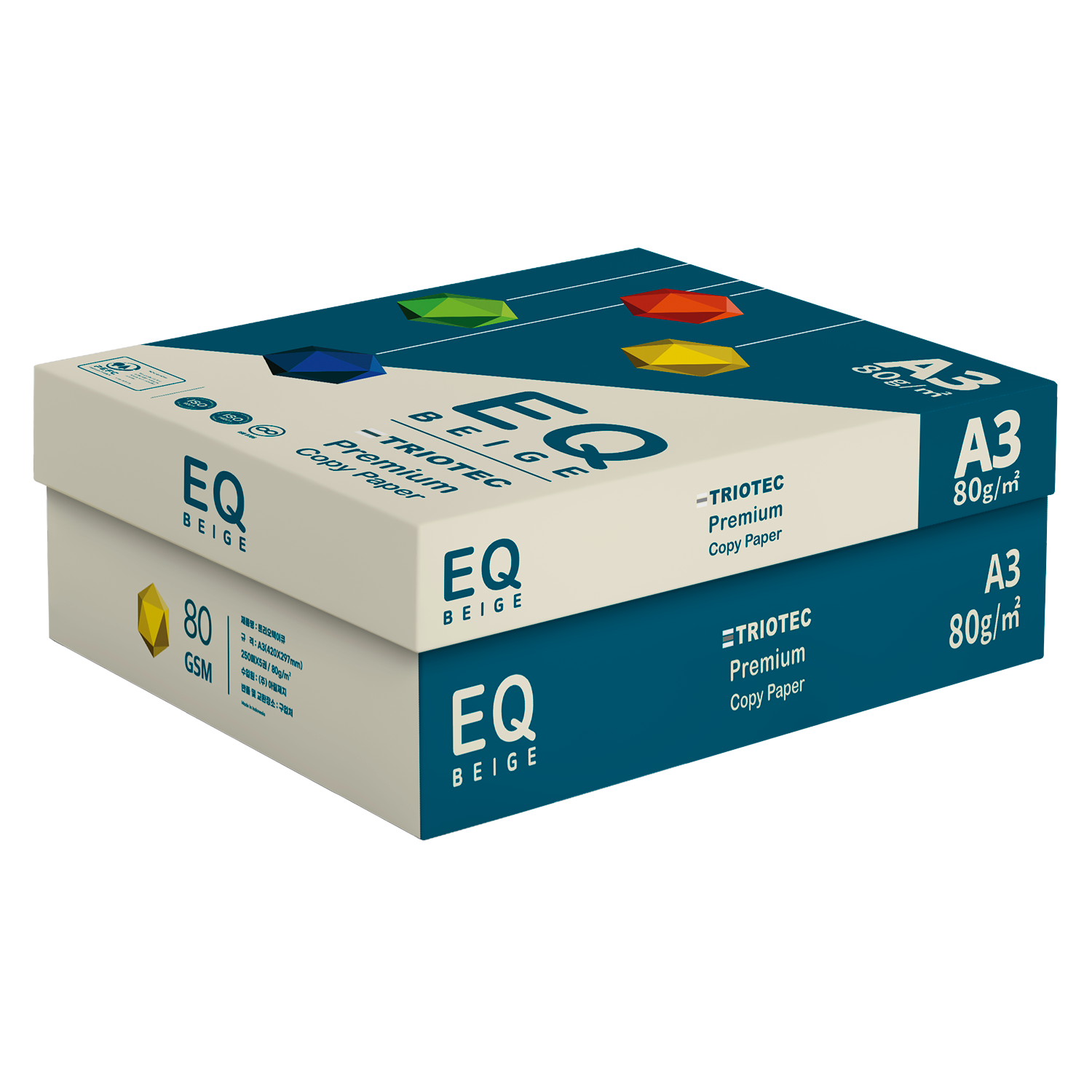 트리오텍 EQ 베이지 복사용지 A3 80g (1,250매)_이미지