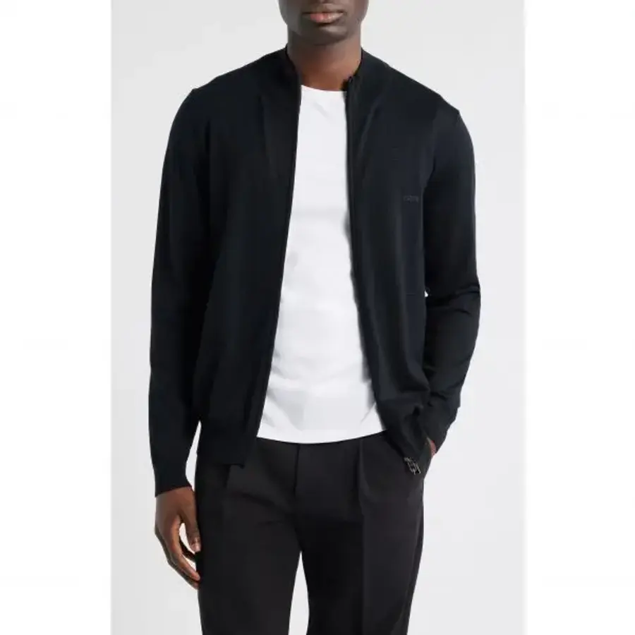 보스 BOSS 발론소 목넥 울 풀 지퍼 가디건 7571826_이미지