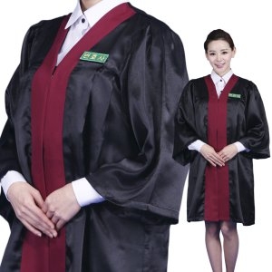 [불명] 판사복 법복 변호사 모의법정 재판 법봉 검사복 자주_이미지