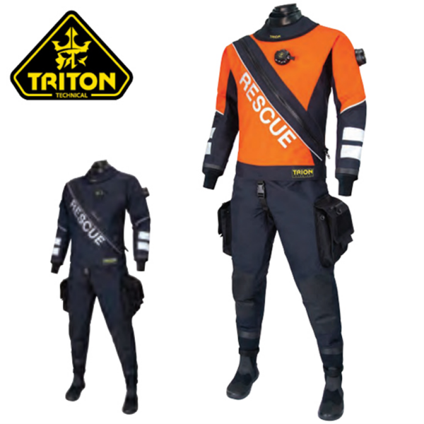 인터오션 트라이온 스킨 스쿠버 다이빙 드라이슈트 레스큐 기성_이미지