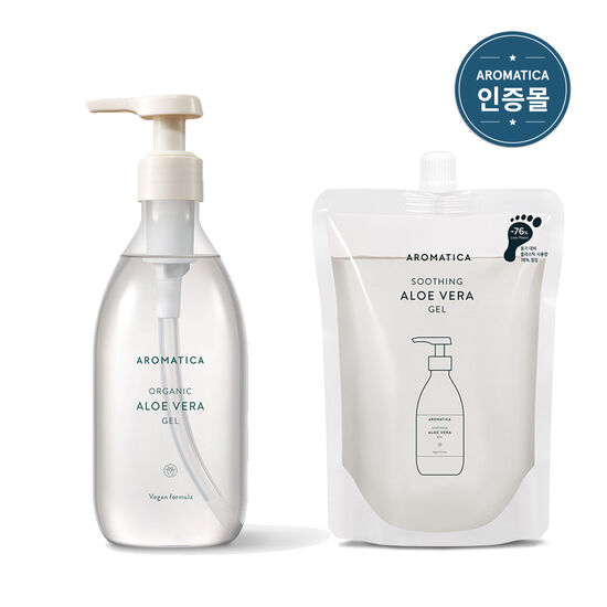 아로마티카 알로에베라 젤 300ml (1개+리필 1개)