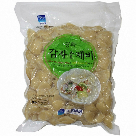 평화식품 평화 감자 수제비 1kg (10개)_이미지