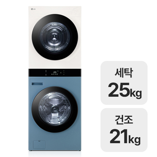 LG전자 트롬 오브제컬렉션 워시타워 WL21NEHU (일반설치)