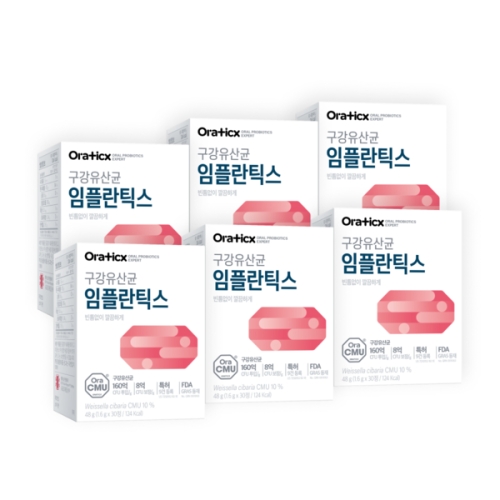 오라팜 오라틱스 구강유산균 임플란틱스 30정 (6개)