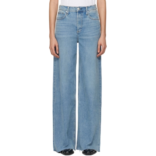 블루 소피 울트라 와이드 데님 진 WDD24F2952FUWH T