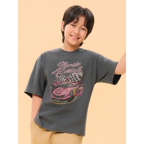 뮤직 코튼 가먼트다잉 티셔츠 (MKG2TS3808)