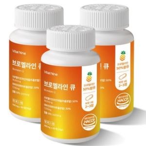 바이탈나인 브로멜라인 큐 36g 60정 (3개)