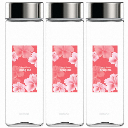 코멕스 메탈보틀 핑크 550ml (3개)_이미지