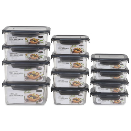 스칸디노티아 데일리구성 밀폐용기 12종 세트