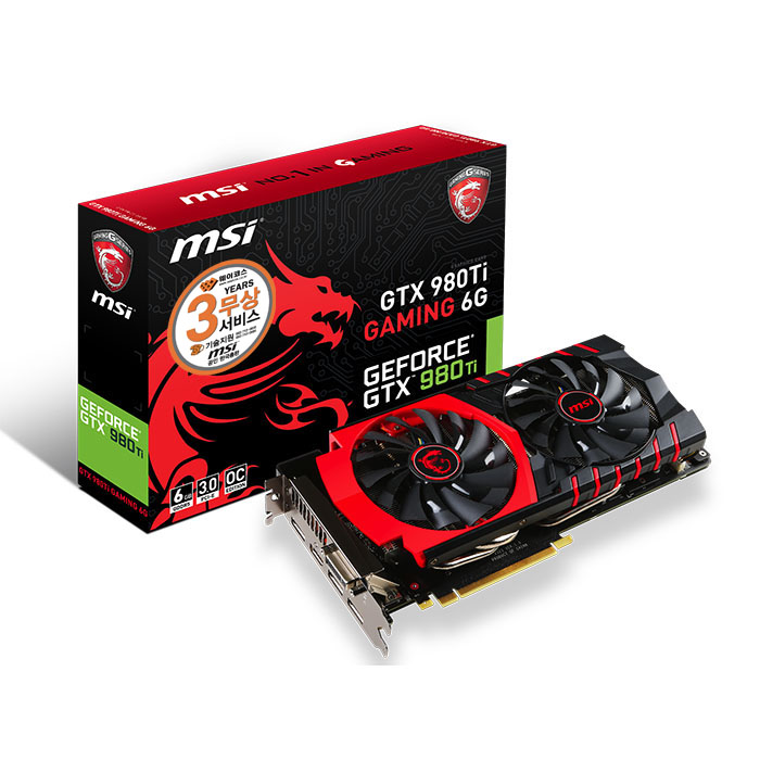 MSI 지포스 GTX980 Ti OC D5 6GB 트윈 프로져 5 게이밍