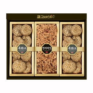 자연식탁 국내산 참나무 표고버섯 선물세트 건강4호 300g (1개)_이미지