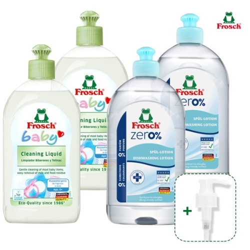 프로쉬 베이비 젖병세정제 500ml 2개 + 제로 주방세제 500ml 2개_이미지