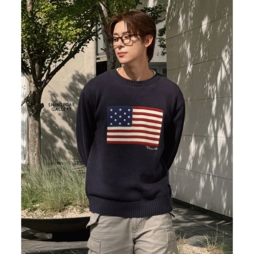 인따르시아 American Flag Pullover WHKAG1292U