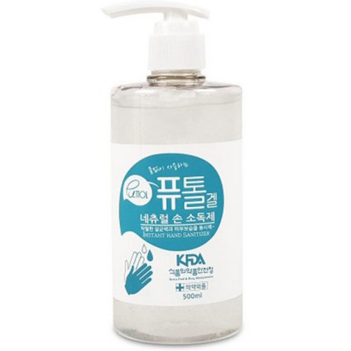 크로바 퓨톨 내추럴 손소독제 겔 500ml (1개)_이미지