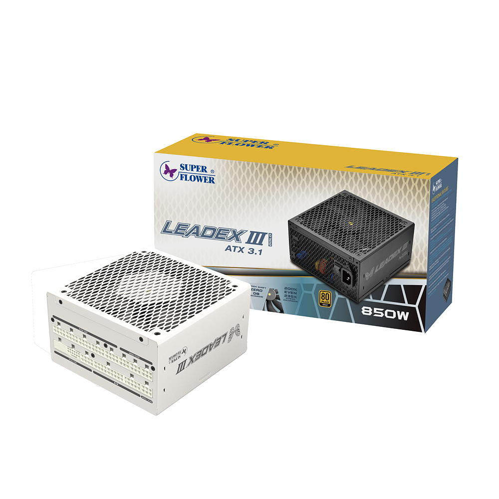 SuperFlower SF-850F14GE LEADEX III GOLD UP ATX3.1 화이트이미지입니다. 누르면 해당 게시물로 새창이동합니다.