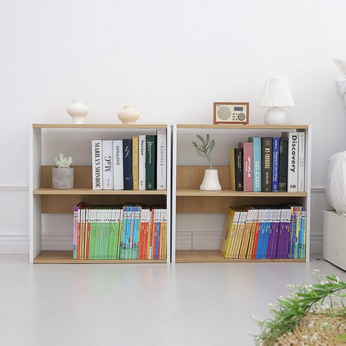 우드리퍼블릭 루미 2단 낮은 책장 600