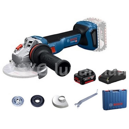 보쉬 5인치 GWS 18V-11 S 해외구매 (4.0Ah, 배터리 1개)_이미지