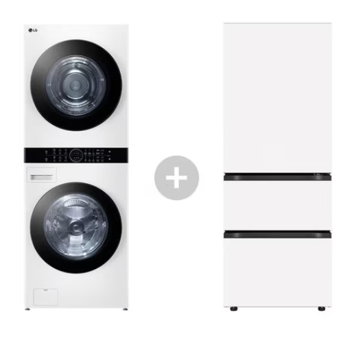 LG전자 트롬 오브제컬렉션 워시타워 W20WANQ + 김치냉장고 Z330MQQF11
