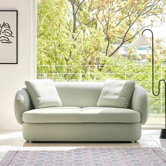 자코모 퓨리 포위브 패브릭 소파 2인용 (스툴별도)