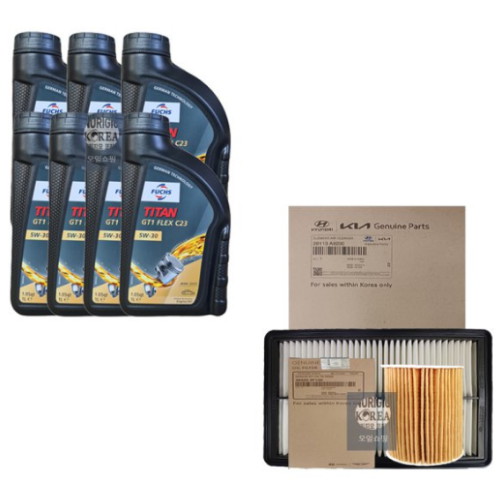 타이탄 GT1 플렉스23 5W30 7L+ 순정필터 올뉴쏘렌토 디젤