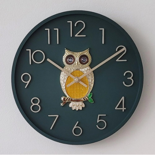 스위트하트 무소음 행복부엉이 벽시계 280