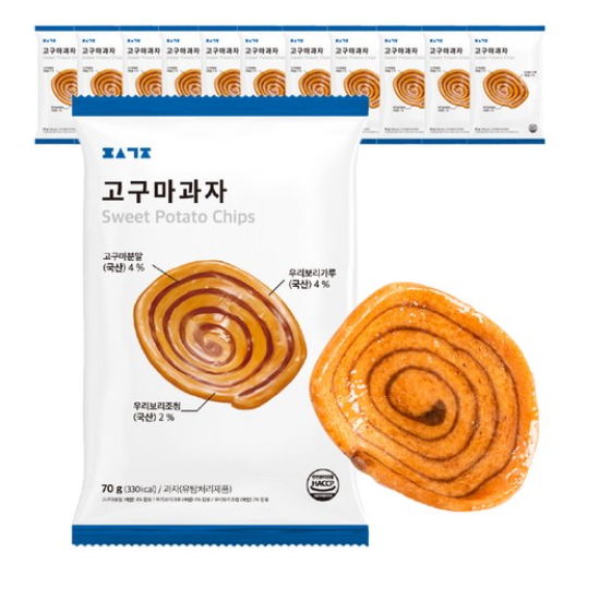 편식공장 고구마 과자 70g (12개)_이미지
