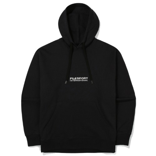 휠라 후드 티셔츠 FS2POE3603X (BLK, 블랙)_이미지