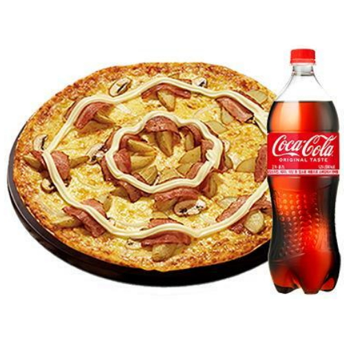 도미노피자 도미노피자 포테이토(씬) (미디엄+콜라1.25L)