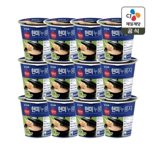 CJ제일제당 오쌀미X햇반 현미누룽지 30g (12개)_이미지