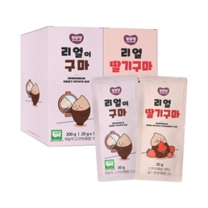 리뉴얼라이프 또또맘 리얼이구마 10입 1박스+리얼딸기구마 10입 1박스 무농약 고구마 말랭이 어린이 간식 유아간식_이미지