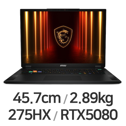 MSI 스텔스 18 HX AI A2XWIG-U9 UHD+ Mini LED W11 (SSD 6TB)_이미지