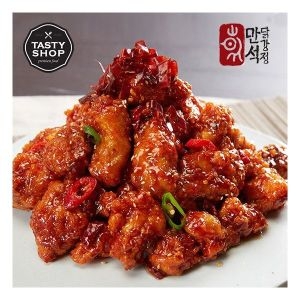 만석닭강정 뼈 화끈한맛 (1개)_이미지