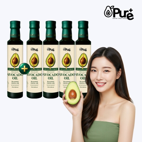 아보에프엔씨 퓨어플러스 엑스트라버진 오메가 밸런스 아보카도오일 250ml (5개)