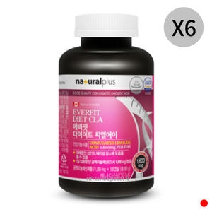 네츄럴플러스 에버핏 다이어트 씨엘에이 CLA 180캡슐 (6개)