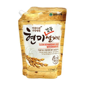 유한양행 아름다운 주방세제 현미 깔끔 설거지 1.2kg (1개)_이미지