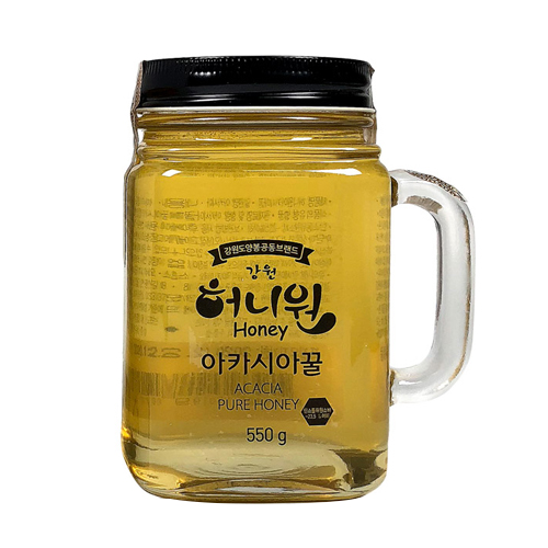 강원도 허니원 아카시아꿀 핸들컵 550g (1개)