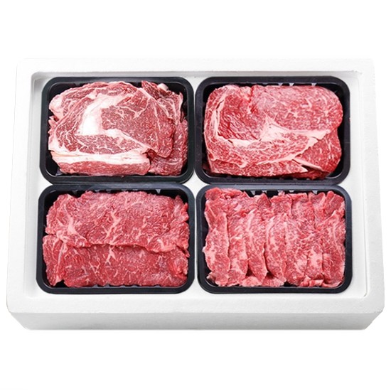 테이스티홈 홍천한우 1등급 로스세트 3호 1.2kg (1개)