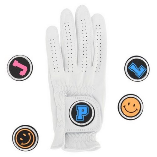 플러스마이너스엑스 벨크로 볼마커 X 카브레타 양피 여성용 골프장갑 (1개)_이미지