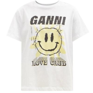 LOVE CLUB 텍스처 프린트 스마일로고 티셔츠 화이트 T3144 151_633713 633713_42193816_633..