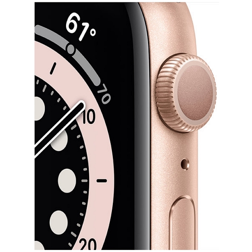 APPLE 워치 시리즈6 40mm 핑크 알루미늄 (스포츠밴드, 해외구매)_이미지