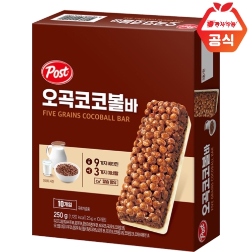 동서식품 포스트 오곡 코코볼바 250g (1개)_이미지