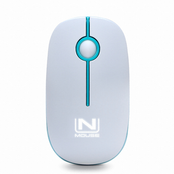 스카이디지탈 NMOUSE W42 LED 무소음 무선 마우스 (그린)_이미지