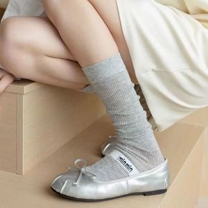 제이큐 골지 시스루 긴양말 UMA-0037 X 2매입