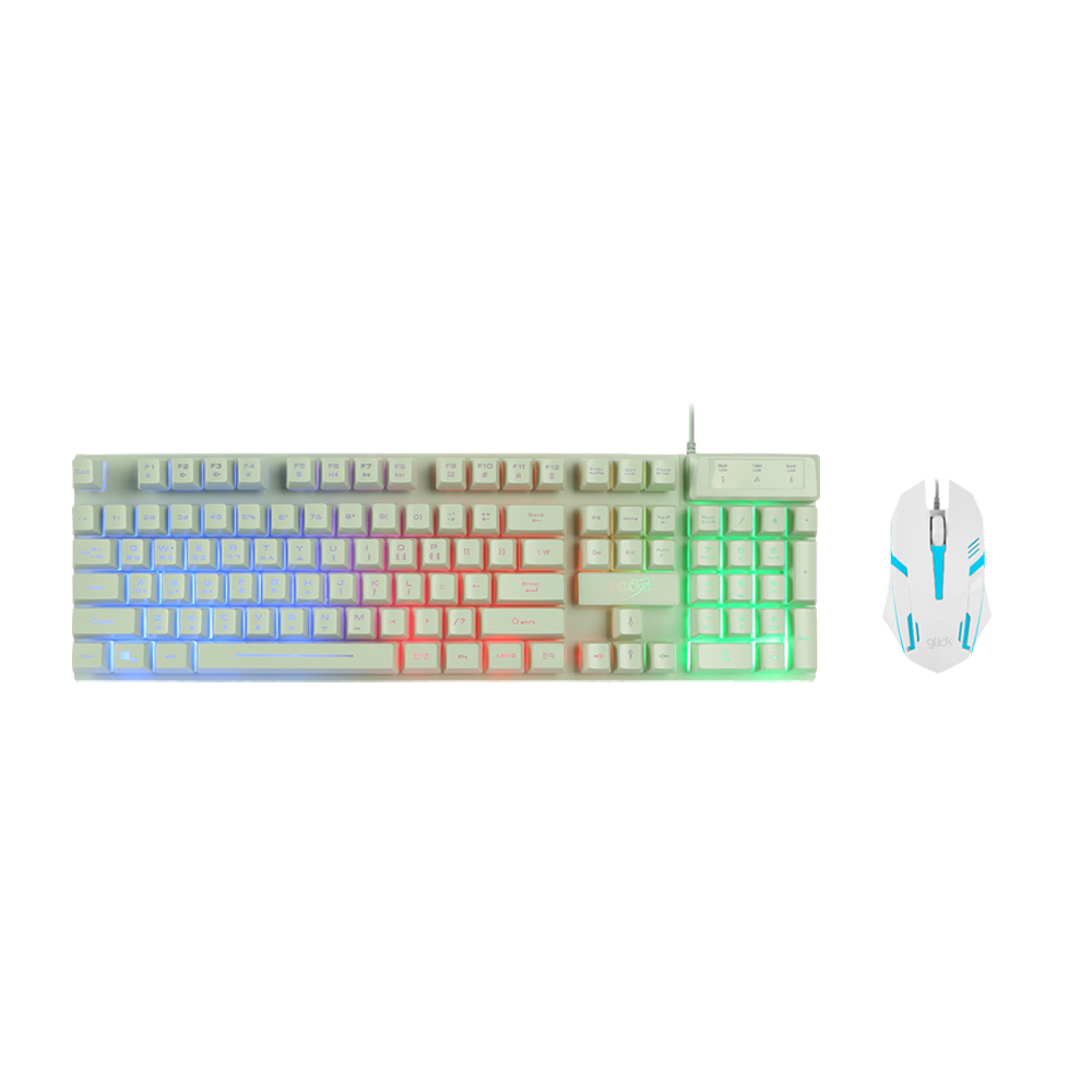 지클릭커 슈퍼히어로 GMK-200 키보드 마우스 세트 (그린)_이미지